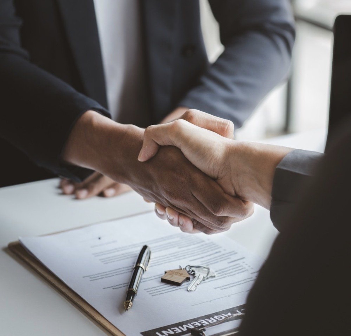 Contract signing and business agreement